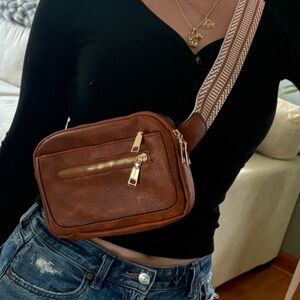 Brown belt bag